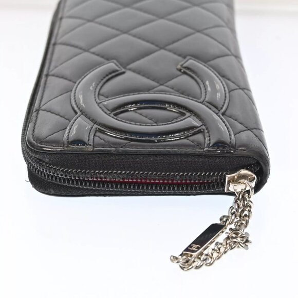 ❤️CHANEL Cambon Black Leather Wallet/Clutch❤️ - Picture 7 of 16